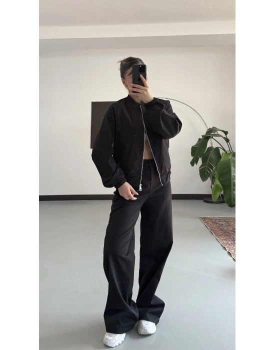 Iina Gabardin Takım - Siyah