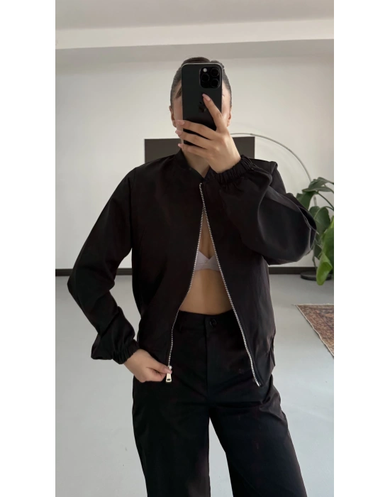 Iina Gabardin Takım - Siyah