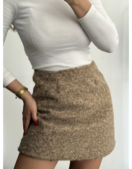 Isabel Kaşe Etek - Vizon