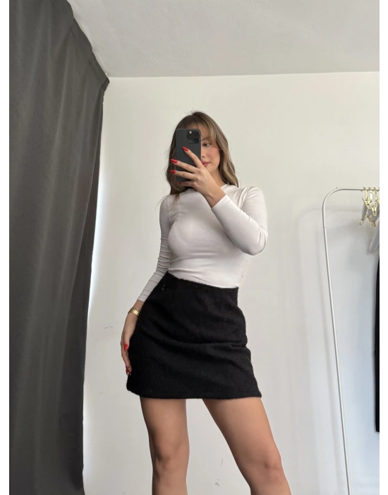 Isabel Kaşe Etek - Siyah