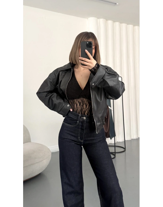 Jazz Wide Leg Jean - Lacivert