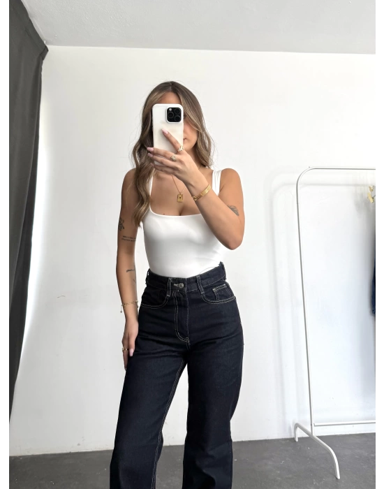 Jazz Wide Leg Jean - Lacivert