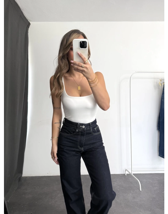 Jazz Wide Leg Jean - Lacivert