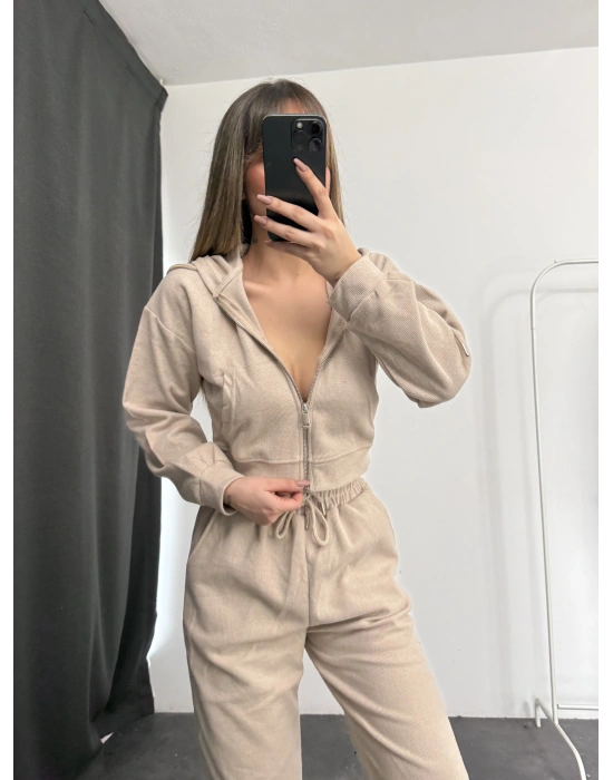 Jerry Basic Eşofman Takımı - Bej