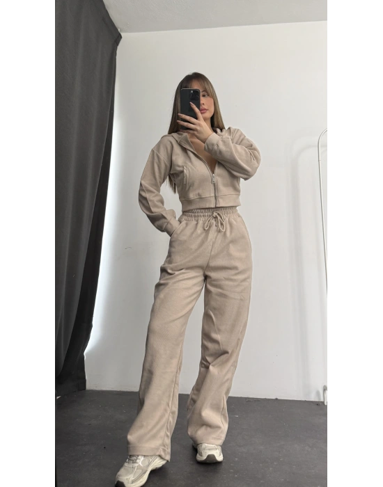 Jerry Basic Eşofman Takımı - Bej