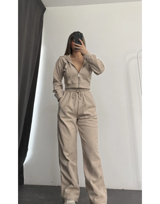 Jerry Basic Eşofman Takımı - Bej