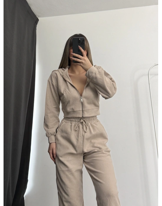 Jerry Basic Eşofman Takımı - Bej