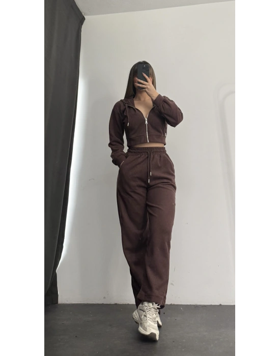 Jerry Basic Eşofman Takımı - Kahve