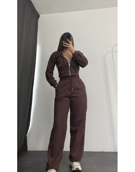 Jerry Basic Eşofman Takımı - Kahve