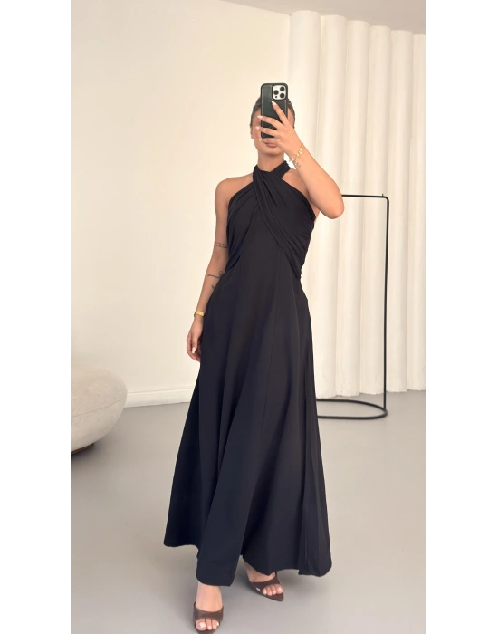 Jessica Salaş Elbise - Siyah