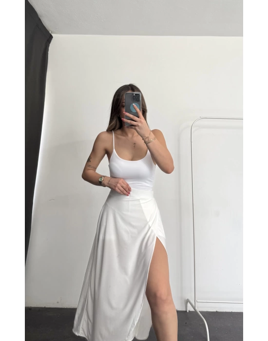 Jotem Şortlu Etek-Beyaz