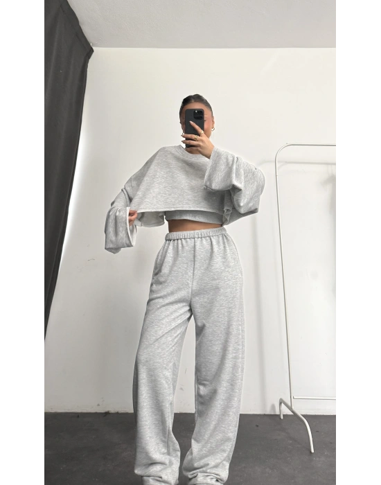 Julia Üçlü Basic Takım - Gri
