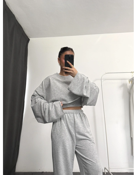 Julia Üçlü Basic Takım - Gri