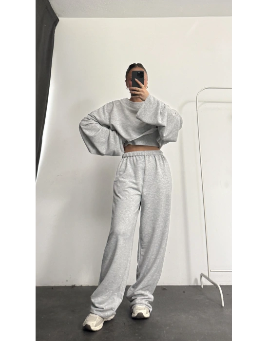 Julia Üçlü Basic Takım - Gri
