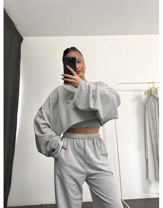 Julia Üçlü Basic Takım - Gri
