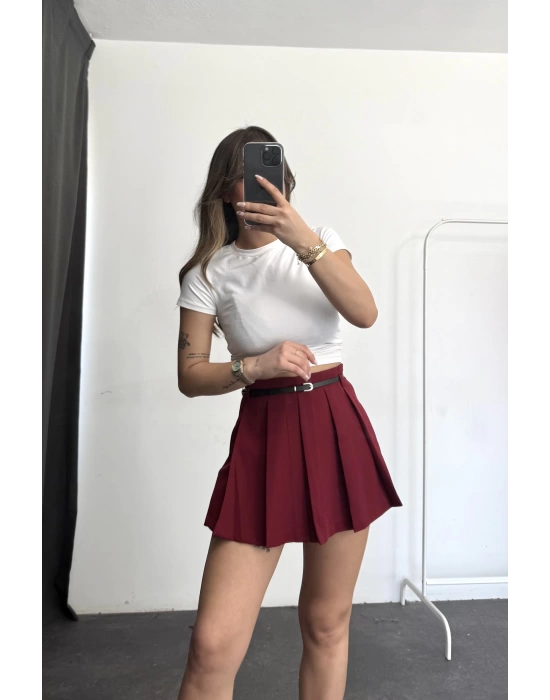 Kiti Şort Etek - Bordo