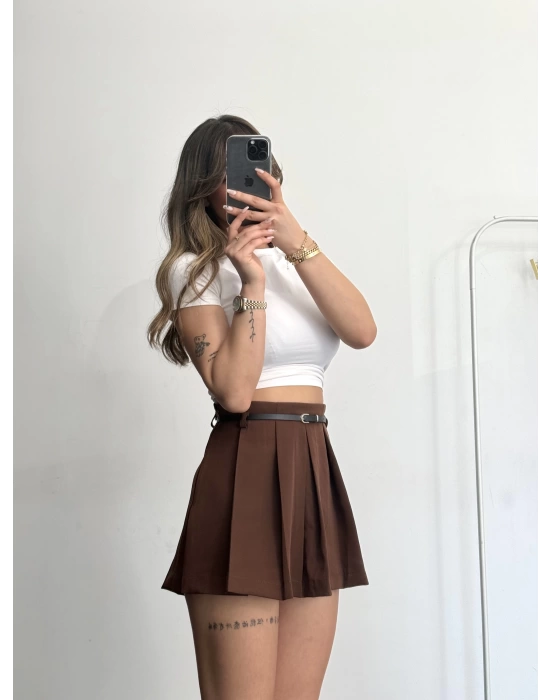 Kiti Şort Etek - Kahve