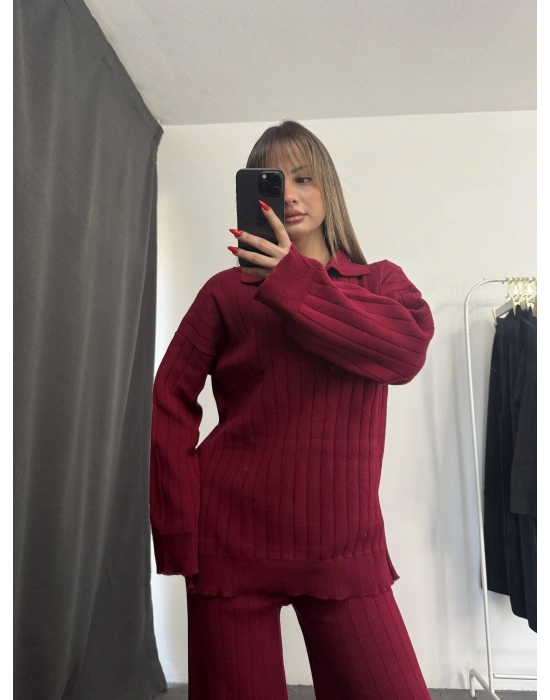 Laurel Triko Takım - Bordo