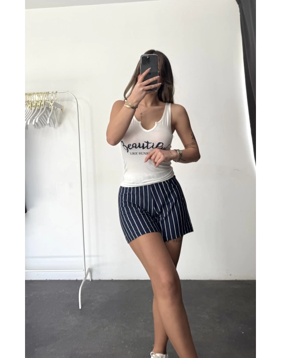 Layla Pijama Takımı - Beautiful Lacivert