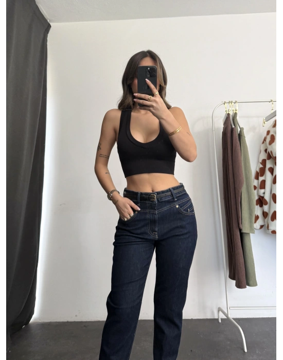 Leo Mom Fit Jean - Lacivert
