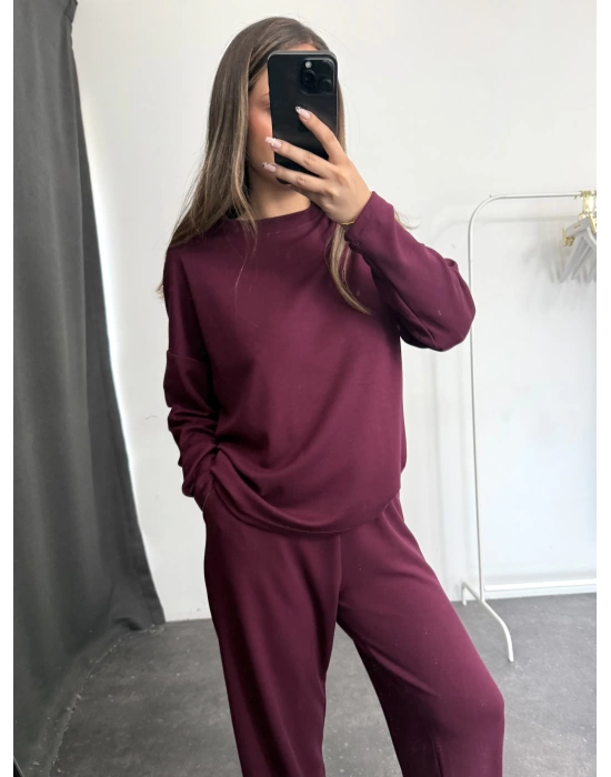 Lia Basic Modal Takım - Bordo