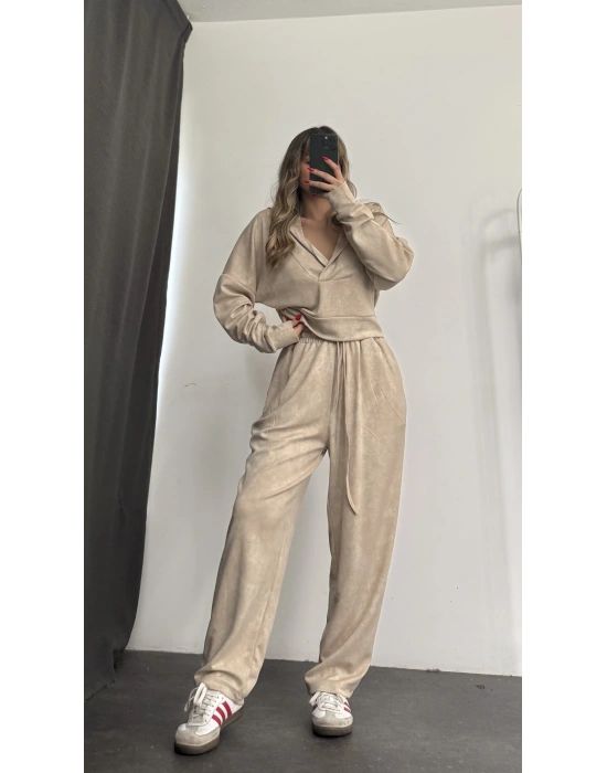 Lois Dijital Baskı Takım - Bej