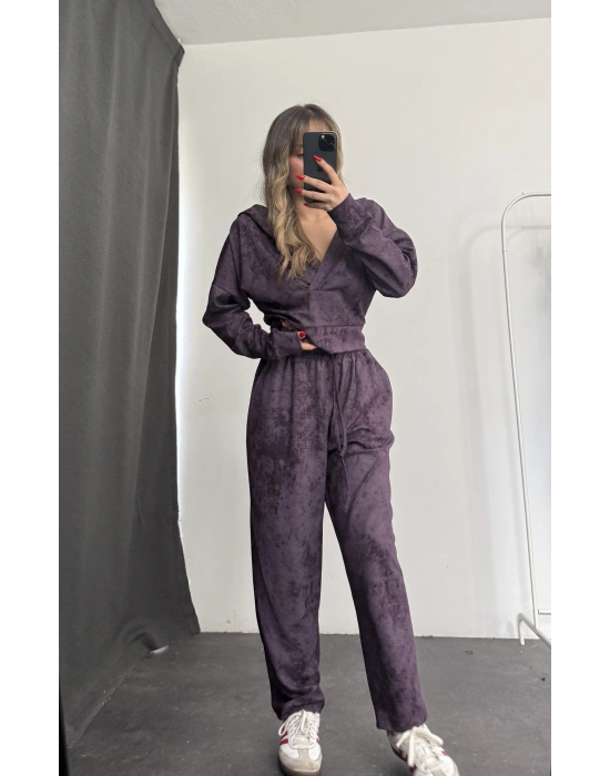 Lois Dijital Baskı Takım - Mor