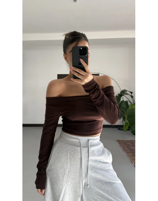 Lonica Madonna Crop - Kahve
