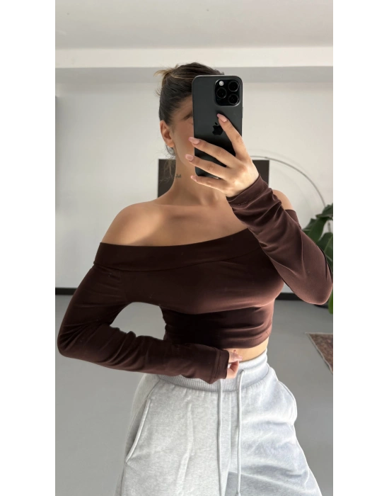 Lonica Madonna Crop - Kahve