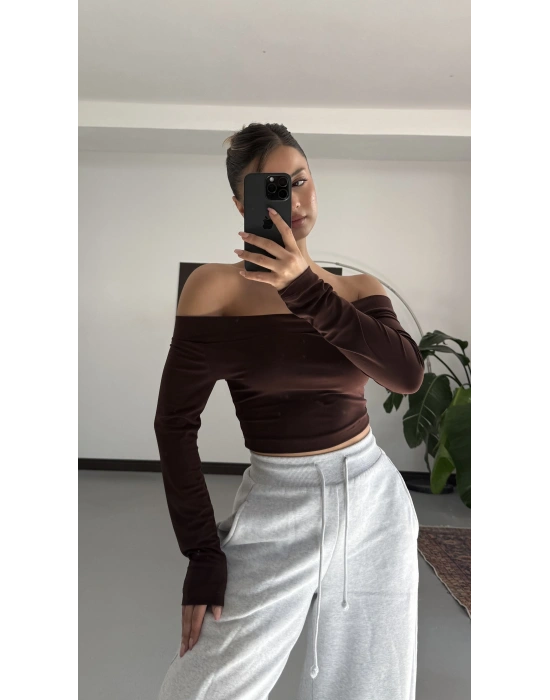Lonica Madonna Crop - Kahve