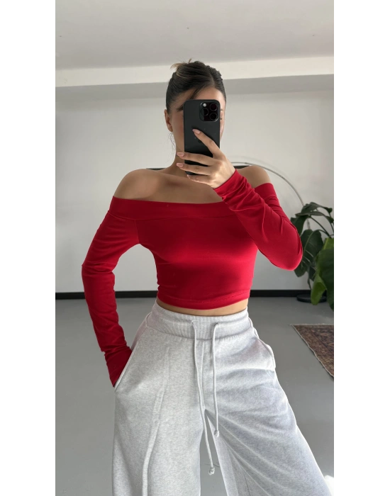 Lonica Madonna Crop - Kırmızı