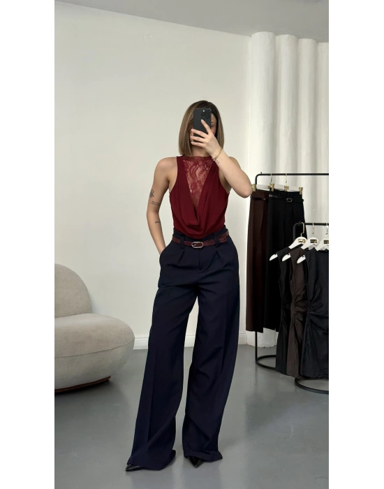 Luce Kemerli Pantolon - Lacivert