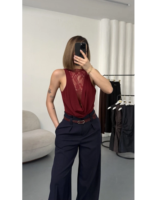 Luce Kemerli Pantolon - Lacivert