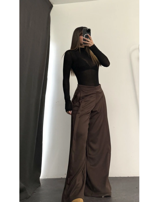 Lucy Yan Pensli Pantolon - Kahve