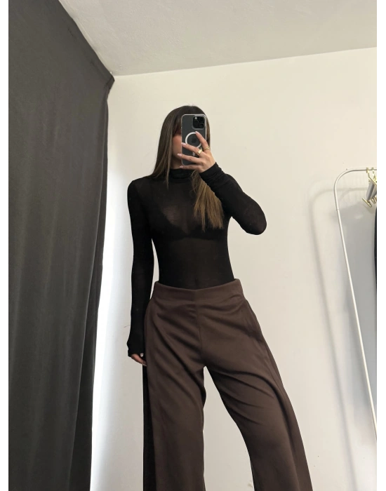 Lucy Yan Pensli Pantolon - Kahve