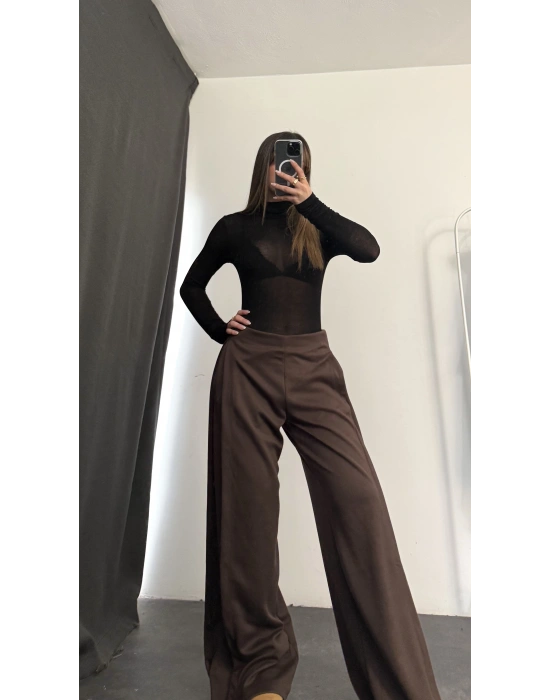 Lucy Yan Pensli Pantolon - Kahve