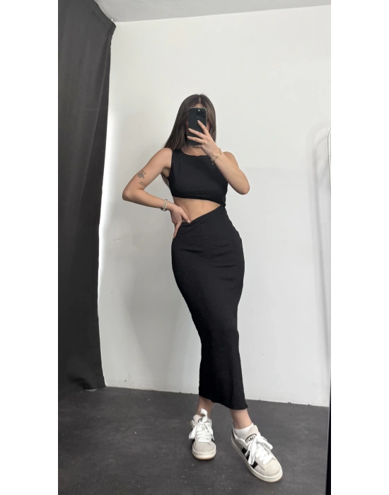 Lyanna Elbise -Siyah