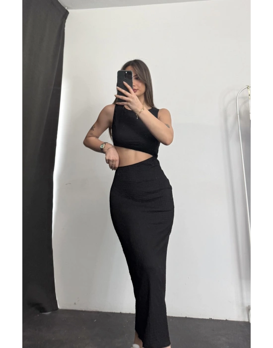 Lyanna Elbise -Siyah