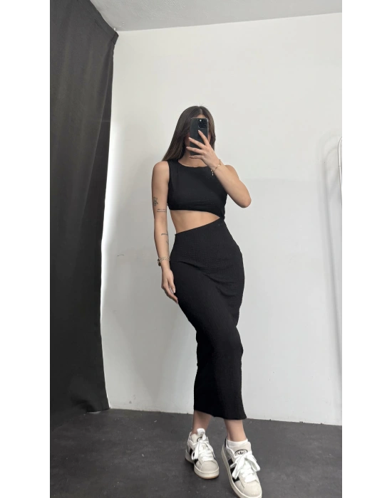 Lyanna Elbise -Siyah