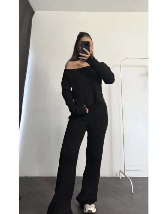 Mabel Triko Takım- Siyah