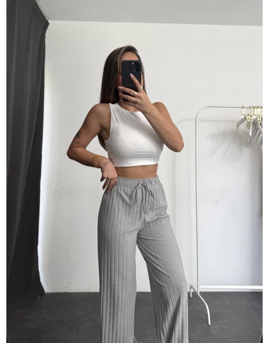 Madison Triko Pantolon - Gri