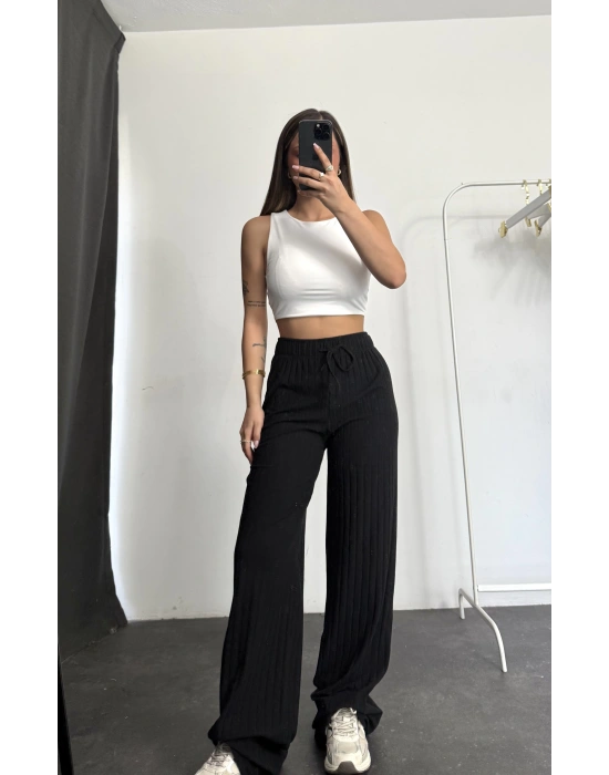 Madison Triko Pantolon - Siyah