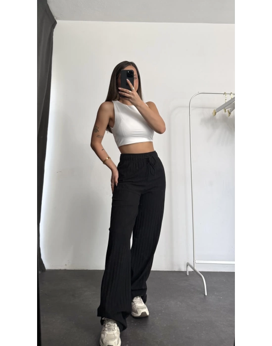 Madison Triko Pantolon - Siyah