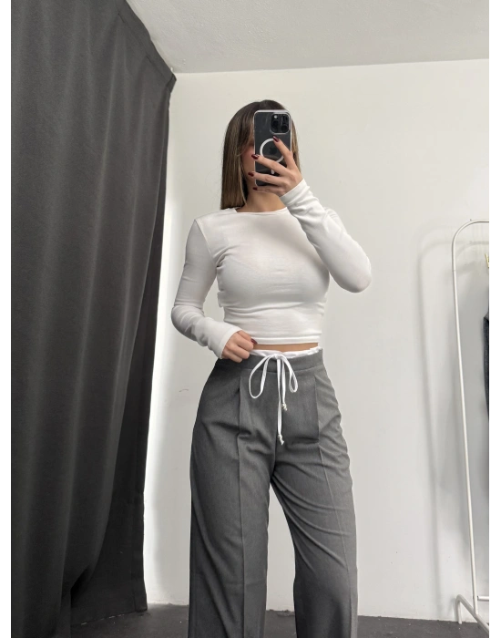 Maggie Palazzo Pantolon - Gri