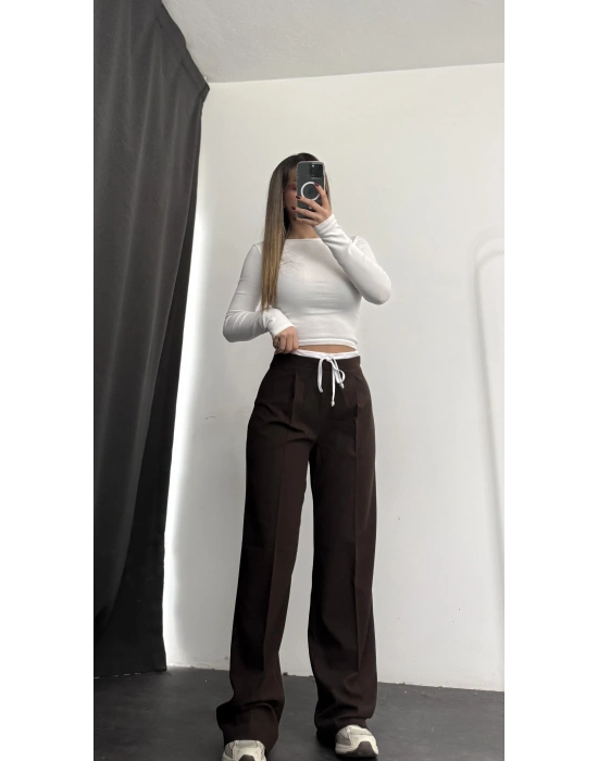 Maggie Palazzo Pantolon - Kahve