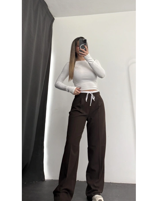 Maggie Palazzo Pantolon - Kahve