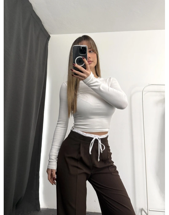 Maggie Palazzo Pantolon - Kahve