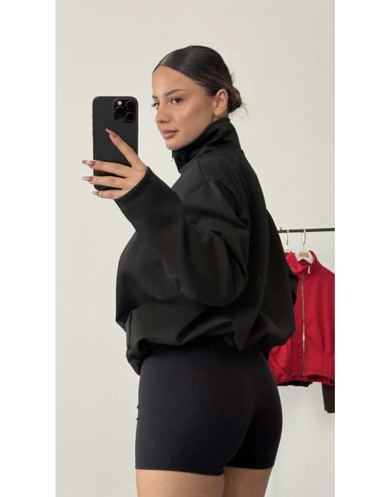 Maisy Pileli Ceket - Siyah
