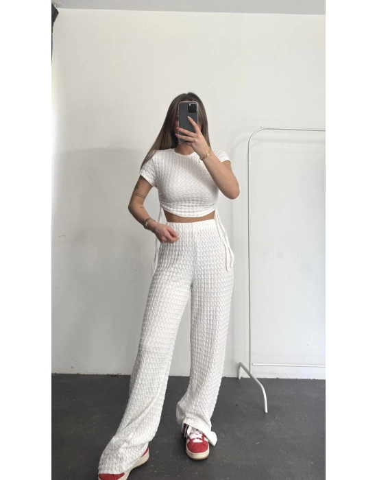 Mary Crop Takım - Beyaz