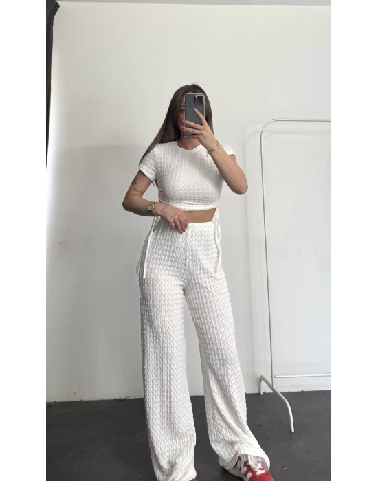 Mary Crop Takım - Beyaz
